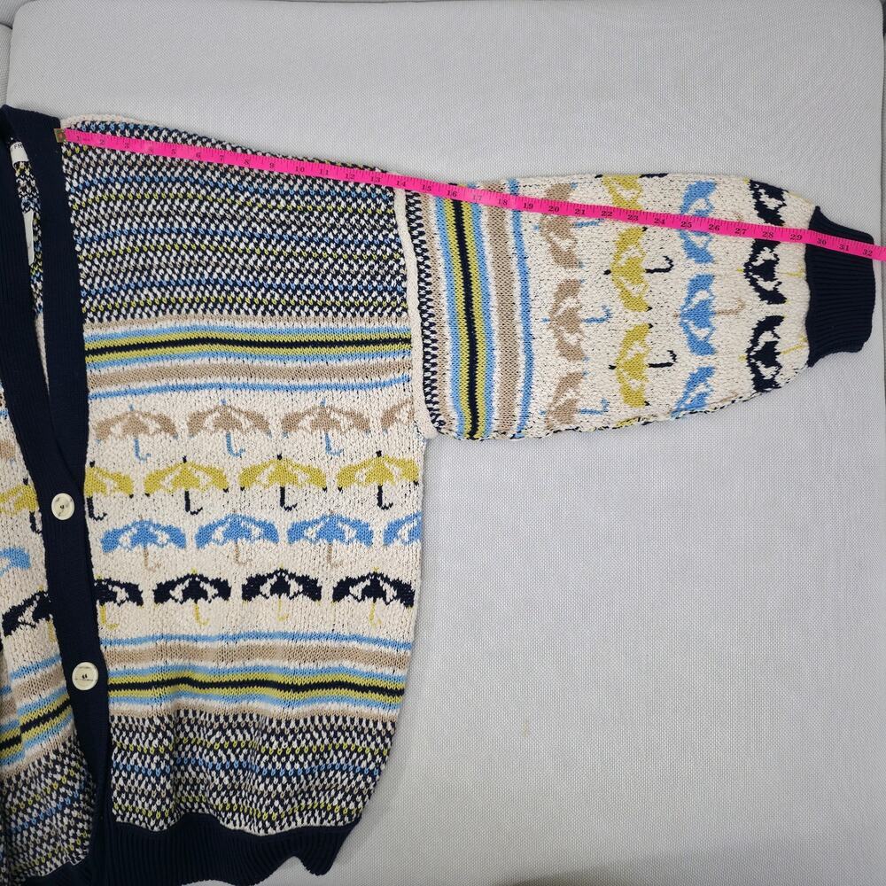 FREE PEOPLE We The Free Umbrella Knit Cardigan Sweater Oversized Large NWT - Picture 7 of 12
